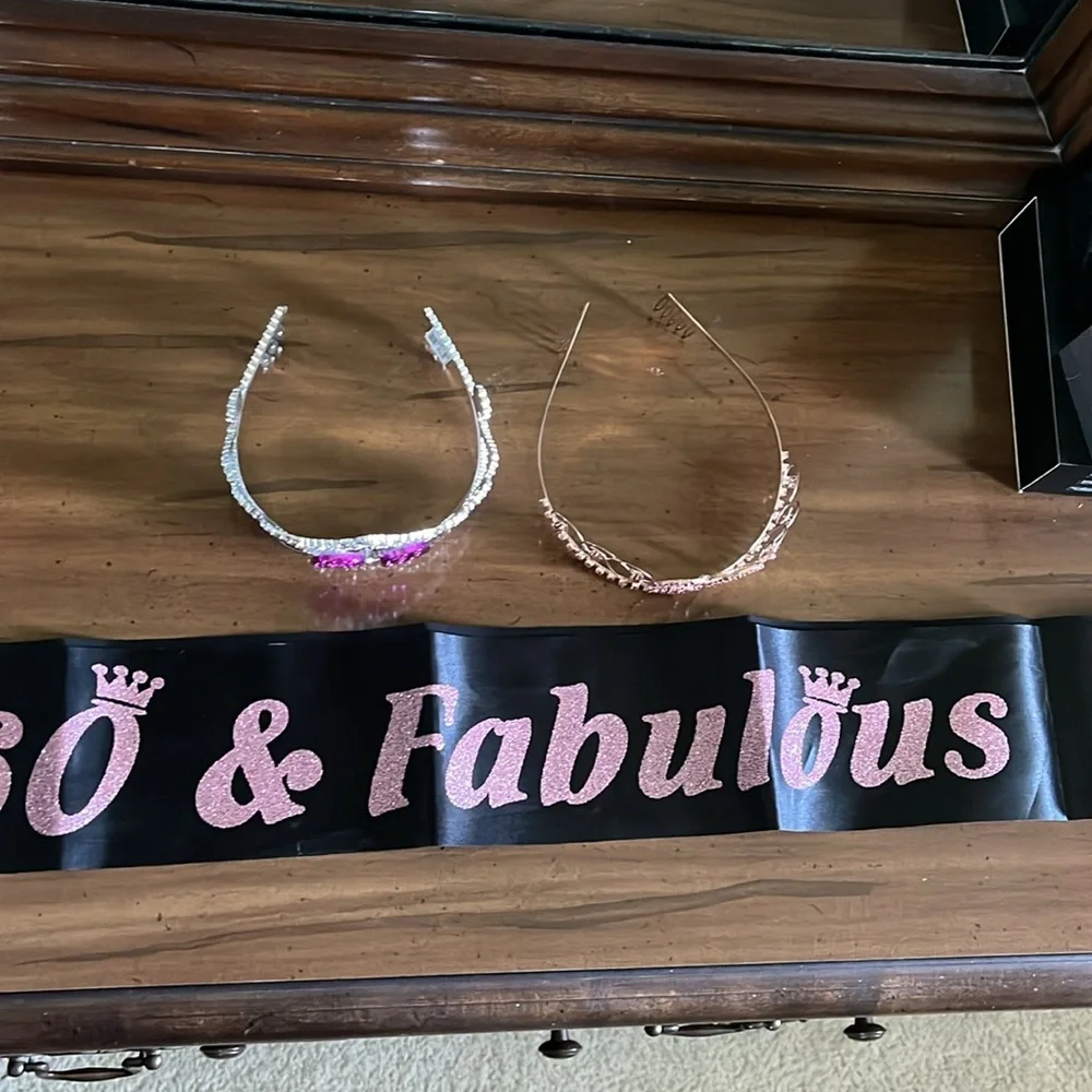 60th birthday Tiara and birthday sash
